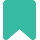 Mint green bookmark logo